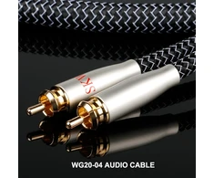 Skw aukštos klasės rca audio kabelis, variniai ir sidabriniai vytos vielos, 2 x rca į 2 x rca kabelis, suderinamas su cd, stiprintuvu, dekoderiu - 1.5 m