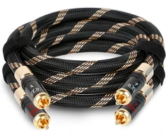 Skw upgrade rca audio kabelis 2 x rca į 2 x rca male su savaime užsirakinančiu kištuku, rca kabelis suderinamas su cd, stiprintuvu, dekoderiu - 1 m