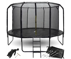 SkyFlyer sodo trampolinas + kopėčios 12FT 366cm