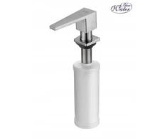 Skysto ploviklio dozatorius kriauklei Symmetric Inox Mėlyna Vanduo