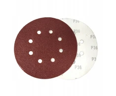 Šlifavimo popierius diskai su velcro 180mm Gr36 10vnt skylės