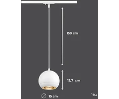 Slv Light Eye 150 1ph Pd Qpar111 balta