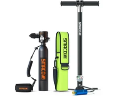 Smaco S300plus mini nardymo butelis deguonies butelis mini nardymo butelis nardymui su 5–10 minučių nardymo deguonies balionu nardymo rinkinys nardymo įranga nešiojamas 0,5 l