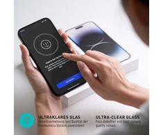 Smartect apsauginis stiklas [3 vnt., skaidrus] suderinamas su telekom t phone pro 5g, hd ekrano apsauga, atsparus įbrėžimams, be burbuliukų, 9h kietumas, 0,3 mm itin skaidrus, itin atsparus