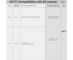 Smatree 14 colių smūgiams atsparus nešiojamojo kompiuterio dėklas ir krepšys vyrams ir moterims, vandeniui atsparus apsauginis dėklas, pritaikytas asus expertbook b2 flip b2402f/b2402c 14 colių nešiojamojo kompiuterio dėklui, juodas (e617)
