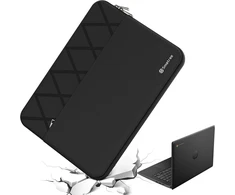Smatree 14 colių smūgiams atsparus nešiojamojo kompiuterio dėklas ir krepšys, vandeniui atsparus apsauginis dėklas, pritaikytas hp fortis 14 g10 chromebook, hp mt22 mobile thin client nešiojamojo kompiuterio dėklui, juodas (e424)