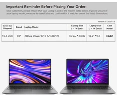 Smatree 15.6 colio smūgiams atsparus nešiojamojo kompiuterio krepšys, pritaikytas hp zbook power g10/g9 mobile workstation pc, probook 455 g10/g9, probook 450 g10/g9, elitebook 655 g10/g9, elitebook 650 g10/g9 (e602)