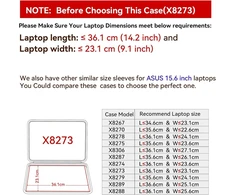 Smatree kietas eva apsauginis dėklas, suderinamas su 15.6 colių asus chromebook cx15, skirtas 15.6 colių vivobook pro 15/vivobook 15, vivobook 15 f512/f512da, s15 s532, asus vivobook s 15 oled (x8273)