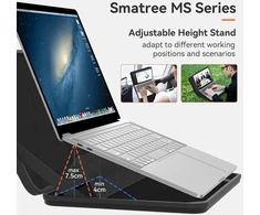 Smatree Ms98 kietas eva apsauginis dėklas su stovu, suderinamas su 16 colių lenovo legion 7i gen 10/9, legion 5i gen 9, skirtas legion slim 7i / 5i / 5 gen 9/8/7, skirtas legion 5 pro gen 7, skirtas 15,6 colių loq