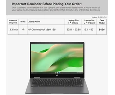 Smatree nešiojamas kompiuterio dėklas, skirtas 14 colių hp elitebook x g1a notebook next gen ai pc, 13,3 colių hp chromebook x360 13b-ca000/13b-ca0047nr, apsauginis plonas nešiojamojo kompiuterio krepšys su priedų krepšiu (e426)