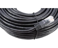 Smedz Cat6 30 m vientisas varinis Utp 24 Awg vidaus / lauko „plug and Play“ tinklo kabelis „gigabit Ethernet“ pataisos laidas – juodas