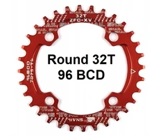 Snail Narrow Wide žvaigždė 32t 96bcd Raudona