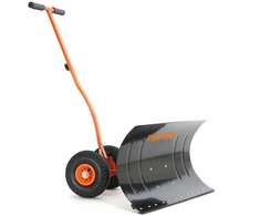 Sniego kastuvas-stumtuvas ant ratų, ergonomiškas, 75 cm
