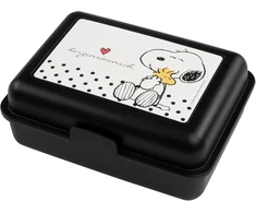 Snoopy pietų dėžutė su pertvara, 17,5x12,8x6,9 cm, juoda