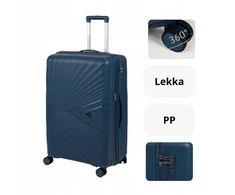Snowbal Didelis tamsiai mėlynas Wowbag kelioninis lagaminas su Pp ratukais 7905 L
