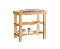 Sobuy suoliukas su lentynomis Batų spintelės Vonios taburetė Mažas 50 cm Fsr02-k-n