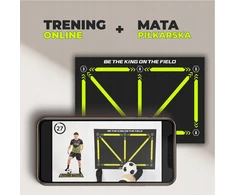 Socker King Futbolo kilimėlis + internetinė treniruočių programa vaikams, skirtas apgaulingiems judesiams treniruoti