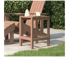 Sodo Adirondack staliukas, rudos spalvos, 38x38x46cm, HDPE