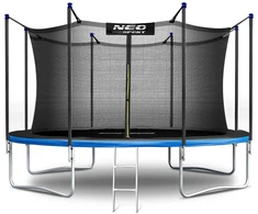 Sodo batutas 13 pėdų/404 cm su vidinėmis tinkleliais ir neo-sportinėmis kopėčiomis