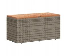 Sodo dėžė rattan 110x50x45 cm, pilkai ruda