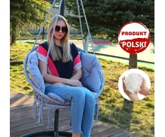 Sodo kėdės pagalvėlė sūpynėms, pakabinamam gandralizdžiui, vandeniui atspari, Luna 3