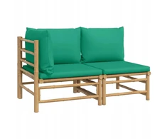 Lauko baldų komplektas Sodo poilsio komplektas - vidurinė sofa, kampinė sofa, pagalvės