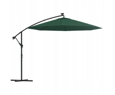 Sodo skėtis su Led 300 cm žalias Uv met.