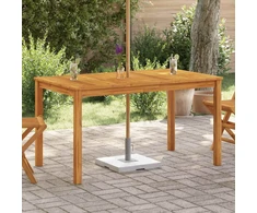 Sodo stalas, 140x80x74cm, akacijos medienos masyvas