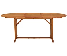 Sodo stalas, 200x100x75cm, eukalipto medienos masyvas