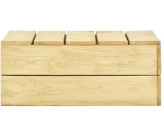 Sodo stalas, 75x75x31cm, impregnuota pušies mediena