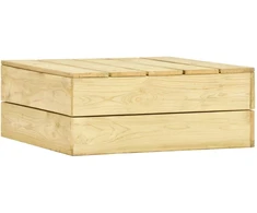 Sodo stalas, 75x75x31cm, impregnuota pušies mediena