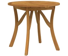 Sodo stalas, 85cm skersmens, akacijos medienos masyvas