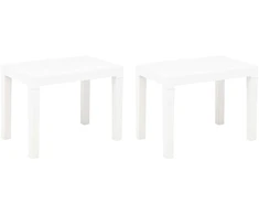 Sodo suoliukai, 2vnt., baltos spalvos, plastikas
