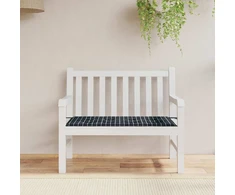 Sodo suoliuko pagalvėlė, 120x50x3cm, audinys, juodi langeliai