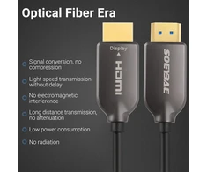 Soeybae 4k Hdmi šviesolaidinis kabelis 10 m, Hdmi kabelis 2.0 4k @ 60hz 18gbps Hdcp 2.2 3d Hdr