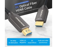 Soeybae 4k Hdmi šviesolaidinis kabelis 10 m, Hdmi kabelis 2.0 4k @ 60hz 18gbps Hdcp 2.2 3d Hdr