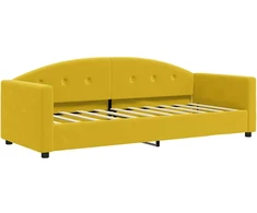 Lova Sofa, geltonos spalvos, 80x200cm, aksomas