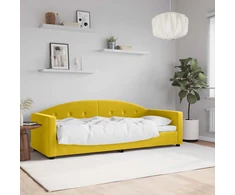 Lova Sofa, geltonos spalvos, 80x200cm, aksomas