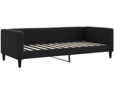 Lova Sofa, juodos spalvos, 90x200cm, audinys