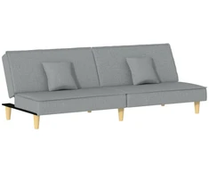 Fotelis Sofa-lova, šviesiai pilkos spalvos, audinys