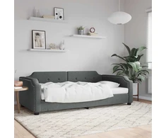 Lova Sofa, tamsiai pilkos spalvos, 80x200cm, audinys