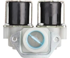 Solenoidinis vožtuvas dn20 g3/4 dc 12v normaliai uždarytas dvigubas 0,02–0,8 mpa normaliai uždarytas dvigubos galvutės vandens įleidimo solenoidinis vožtuvas, skirtas skalbimo mašinai, standartinis