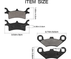 Sollon priekinės ir galinės stabdžių kaladėlės polaris sportsman 500 600 700 800 450 400 magnum 330 325 scrambler 500 400 trail blazer 250 330 trail boss 330 xpedition 325