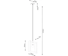 Sollux lighting - aries pakabinamas šviestuvas - pakabinamas šviestuvas - stilingas pakabinamas šviestuvas - ilgaamžis - patrauklus dizainas - e27, 1x max 15w led, ~230v, 50hz - wenge