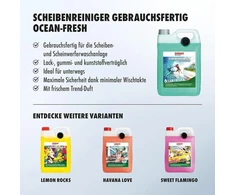 Sonax Vėjo stiklų valiklis, paruoštas naudojimui, ocean-fresh (5 litrai). Paruoštas naudoti valiklis vėjo stiklų ir priekinių žibintų plovimo sistemoms, prekės nr. 02645000