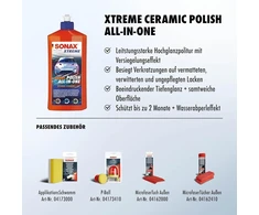 Sonax Xtreme Ceramic poliravimo priemonė automobiliams, viskas viename, pašalina įbrėžimus ant matinių, paveiktų oro sąlygų ir netvarkingų dažų – prekės Nr. 02472000, 500 ml