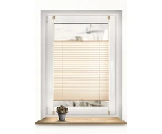 Sonello plisuota žaliuzė - spalva: smėlio, matmenys: 70cm x 100cm