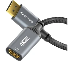 Sonero Displayport į Hdmi Adapteris 4k 60hz, 2k 120hz, 0.1m