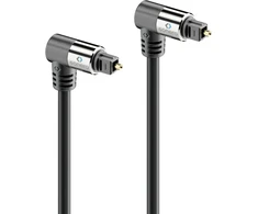 Sonero Premium Optinis Toslink Kabelis 5m, Paauksuoti Jungtys, 2x90°