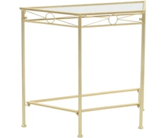 Šonin. stal., auksinės sp., 87x34x73cm, metalas, vint. stil.